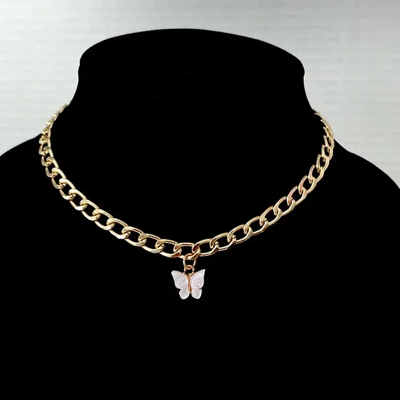 Butterfly Pendant Necklace - Picture 1 of 3